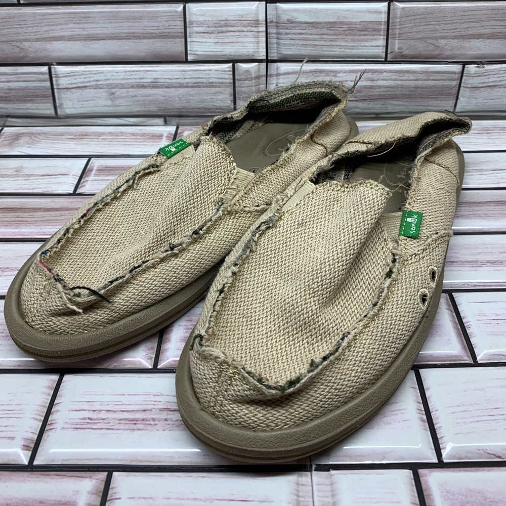 Sanuk Women's Donna Hemp  - Natural Loafers Size 7